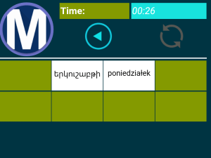 Aplikacja liczy też czas rozwiązania planszy NormalAppImage(11)