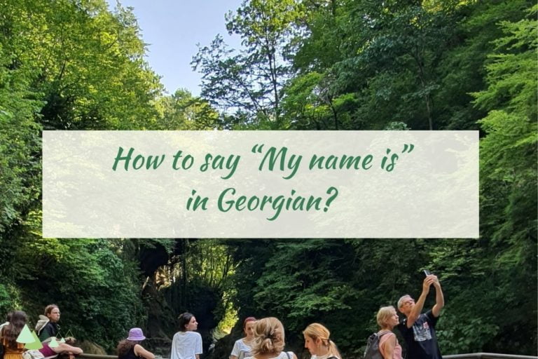 - Języki Kaukazu my name is in Georgian