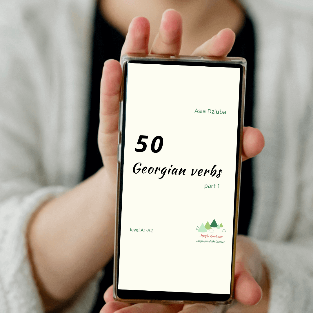 - Języki Kaukazu 50 Georgian verbs Learn Georgian with study book Języki Kaukazu Languages of the Caucasus