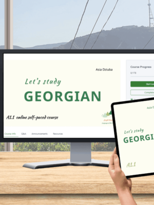 online course let's study georgian A1.1 georgian etxbook jezyki kaukazu