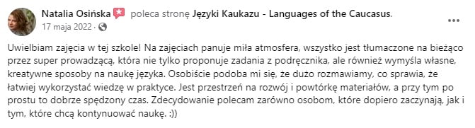 opinia Jezyki Kaukazu indywidualne lekcje gruzińskiego