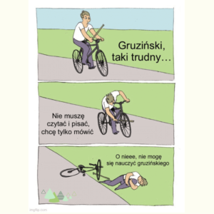 Mem o nauce alfabetu by nauka gruzinskiego była skuteczna jezyki Kaukazu_logo